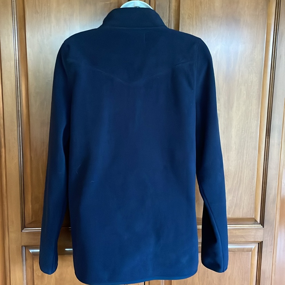 Pendleton Navy Half-Zip Fleece Pullover Excellent… - image 2
